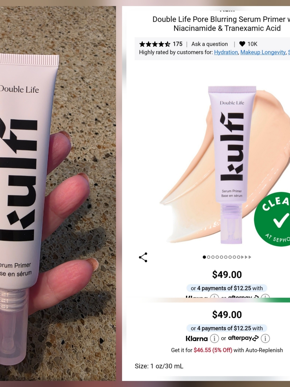 Kulfi Double Life Pore Blurring Serum Primer